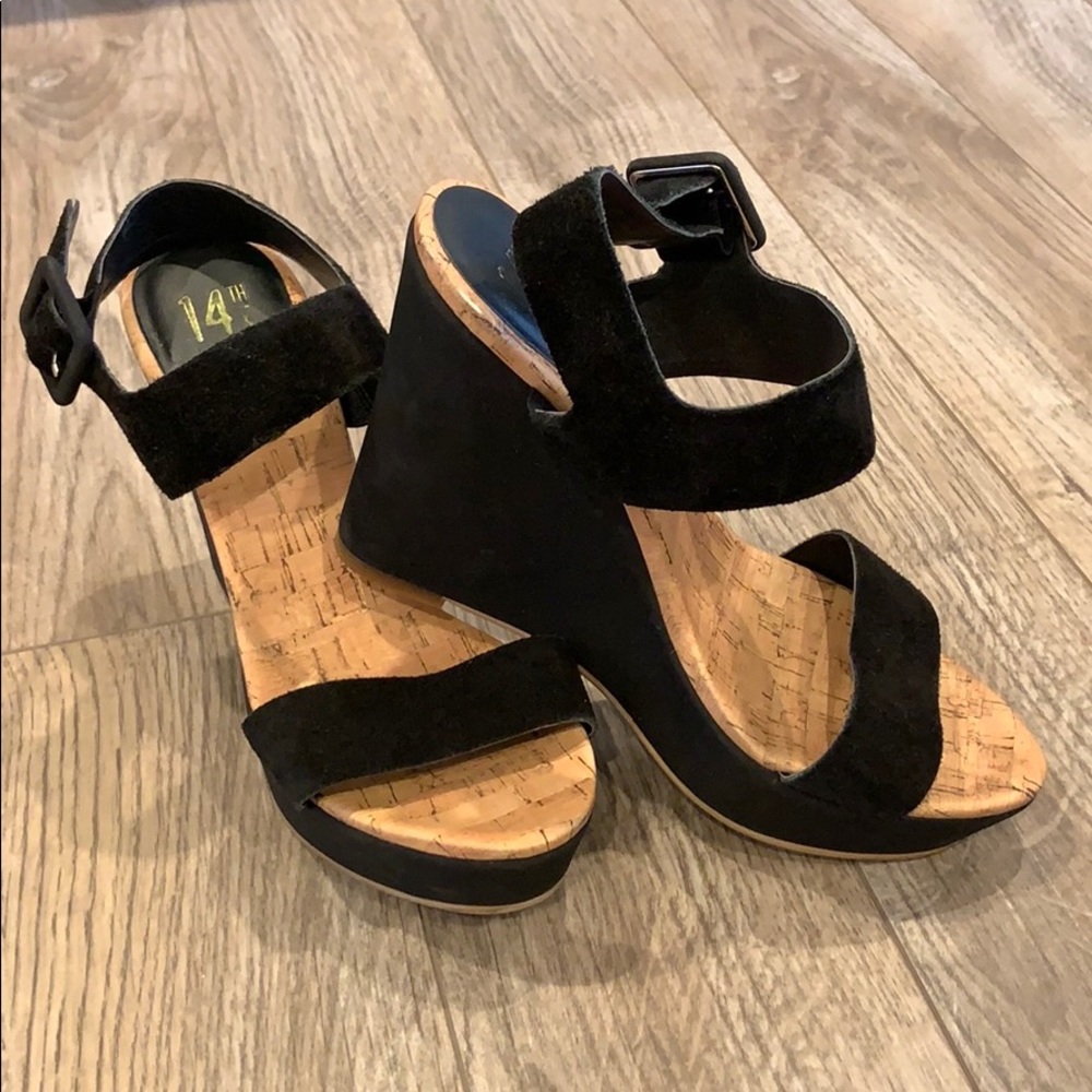 Platform wedge sandals